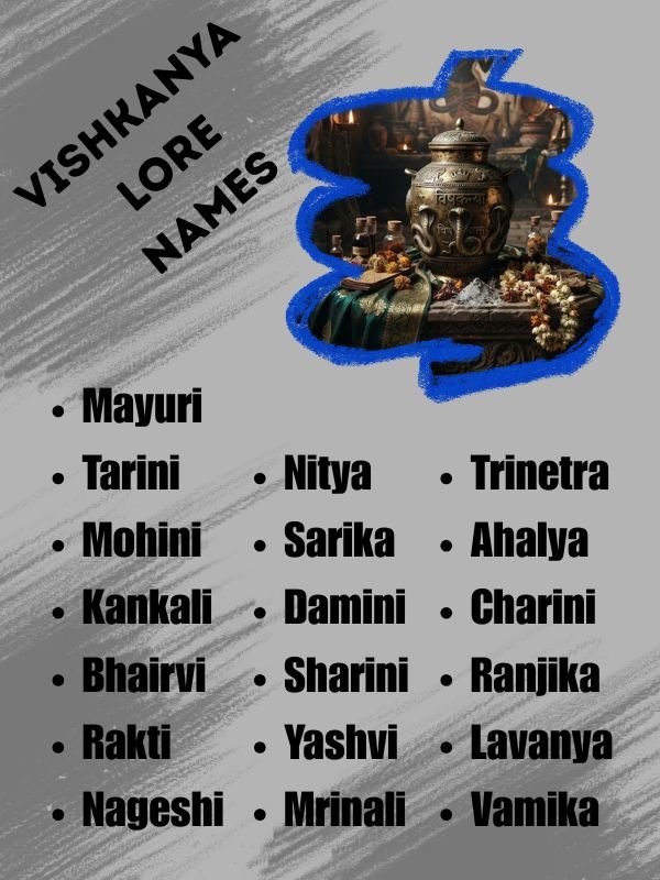 Vishkanya Lore Names