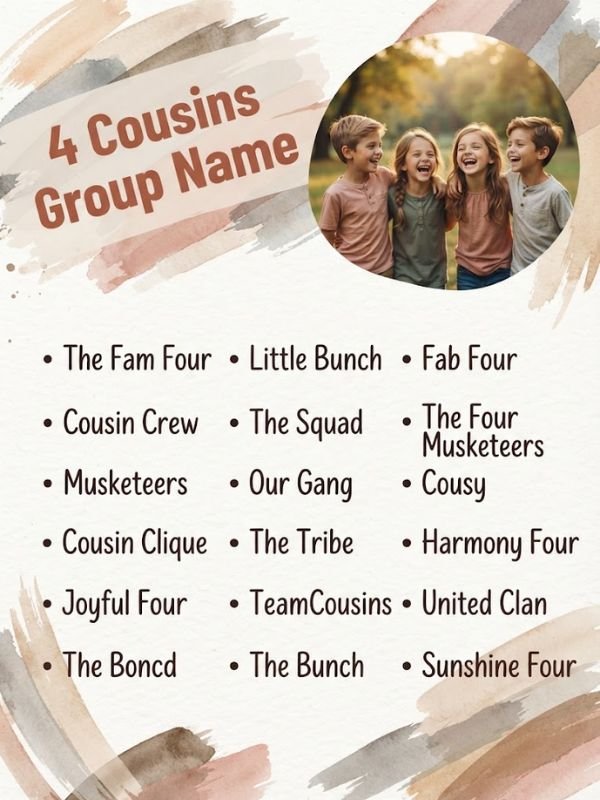 4 Cousins Group Name
