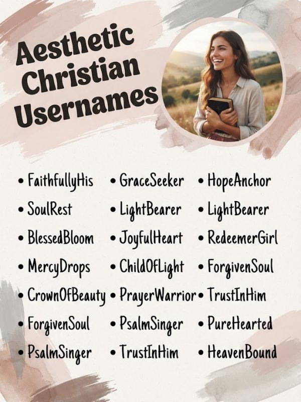Aesthetic Christian Usernames