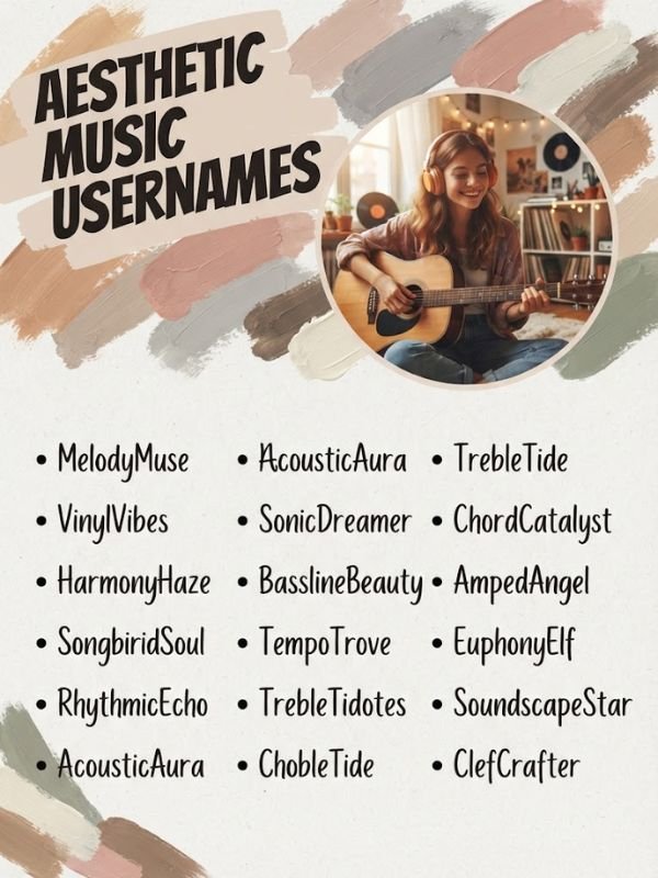 Aesthetic Music Usernames