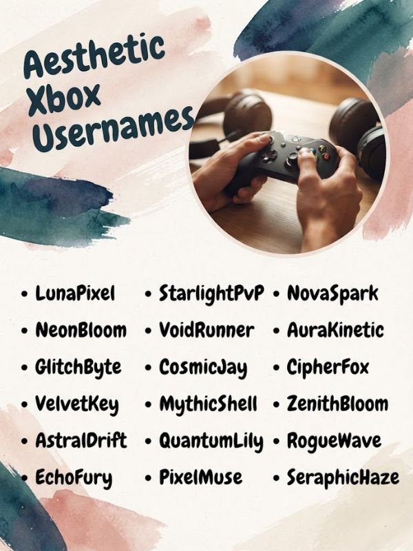 Aesthetic Xbox Usernames
