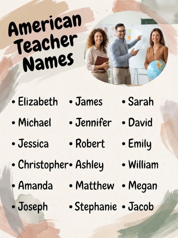 American Teacher Names
