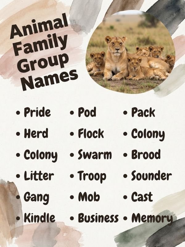 Animal Family Group Names