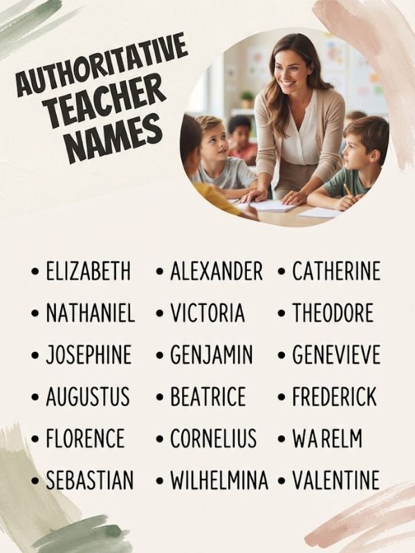 Authoritative Teacher Names