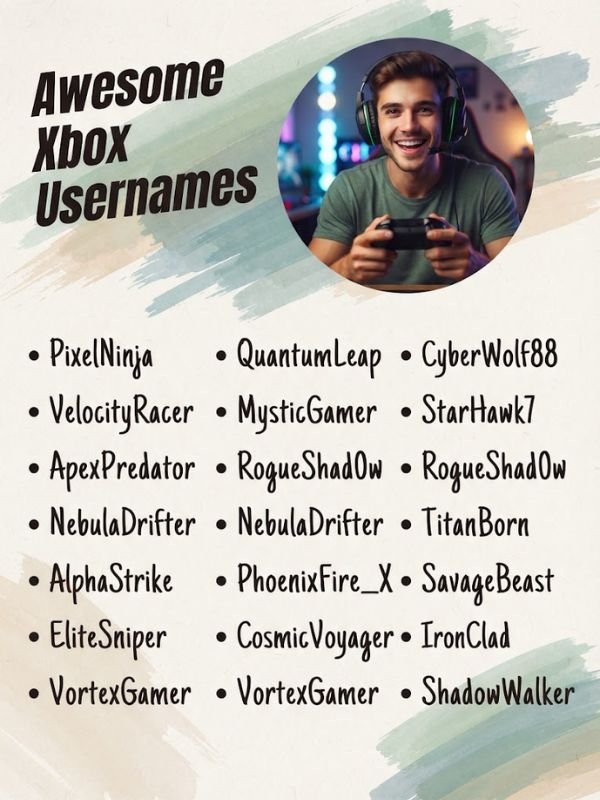 Awesome Xbox Usernames