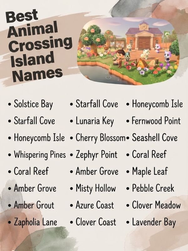Best Animal Crossing Island Names
