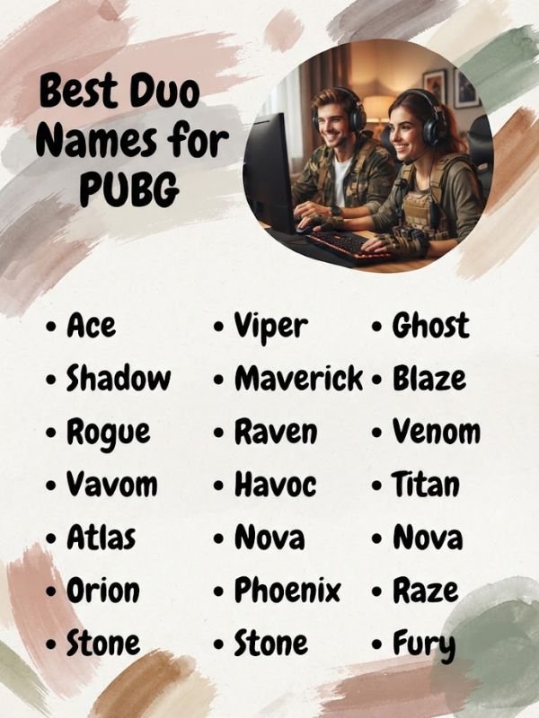 Best Duo Names for PUBG