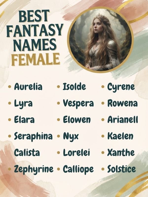 Best Fantasy Names Female