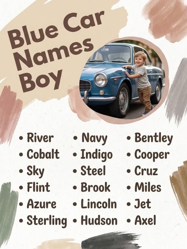 Blue Car Names Boy
