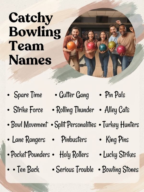 Catchy Bowling Team Names