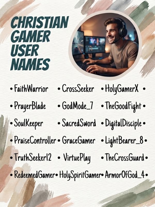Christian Gamer Usernames