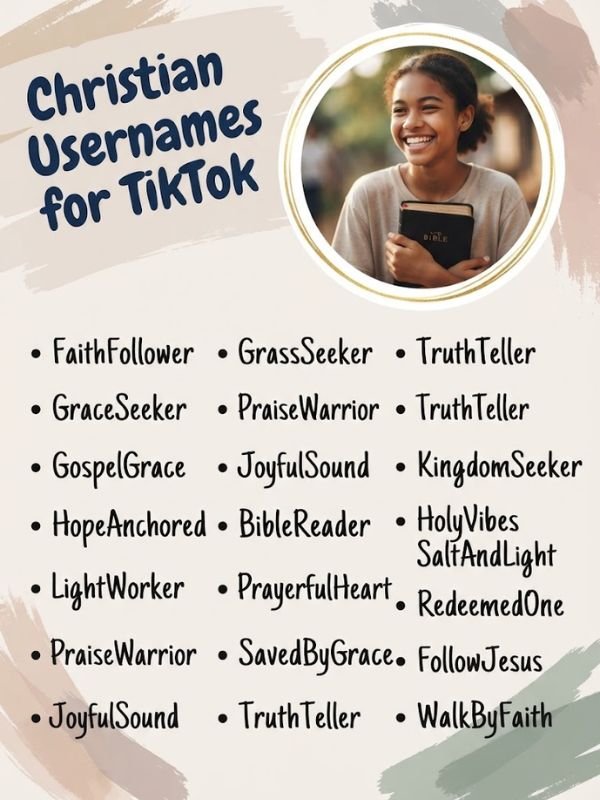 Christian Usernames for TikTok