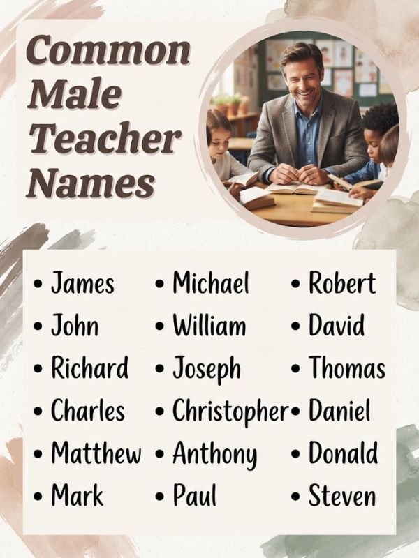 Common Male Teacher Names