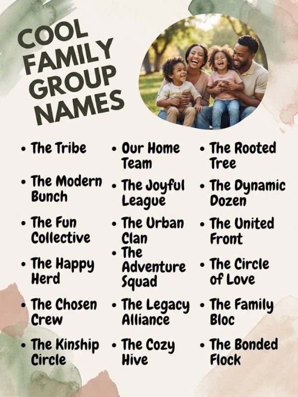 Cool Family Group Names