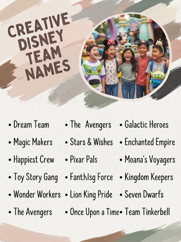 Creative Disney Team Names