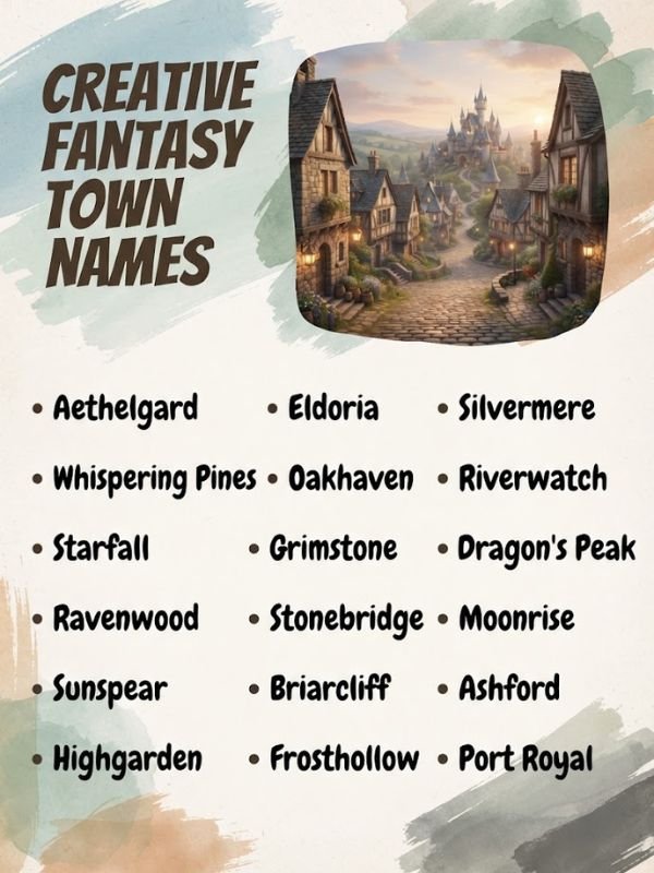 Creative Fantasy Town Names