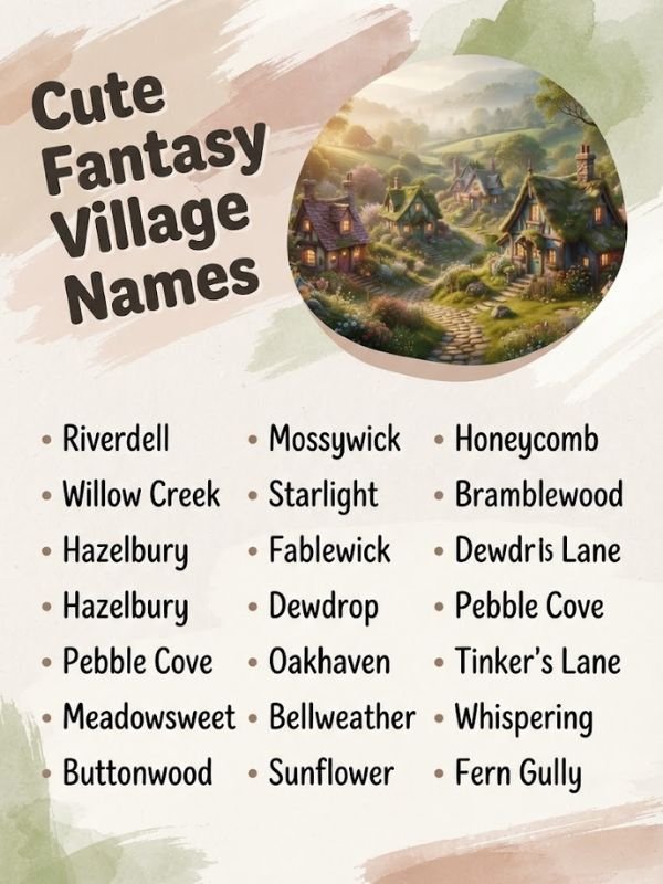 Cute Fantasy Village Names