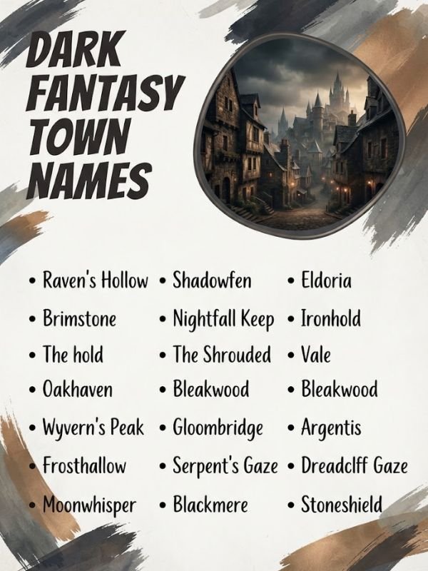 Dark Fantasy Town Names