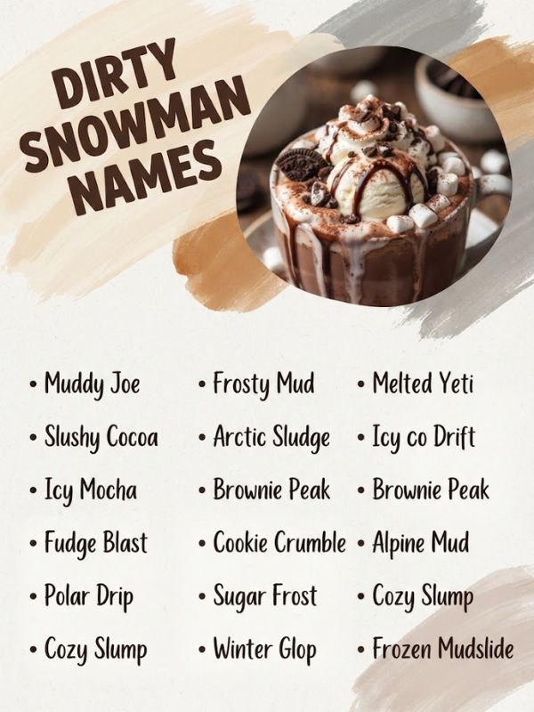Dirty Snowman Names