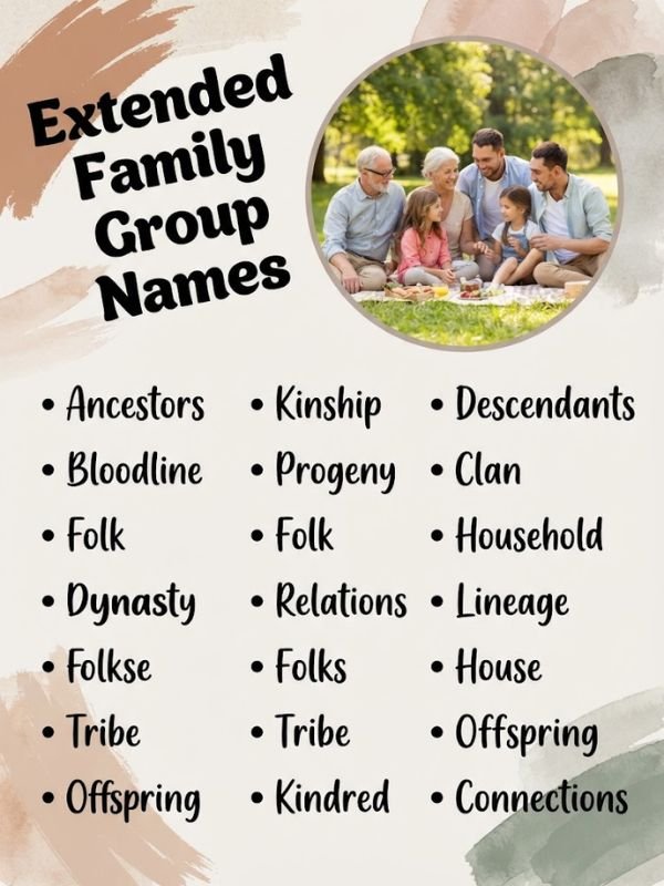 Extended Family Group Names