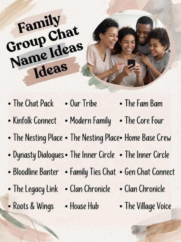 Family Group Chat Name Ideas