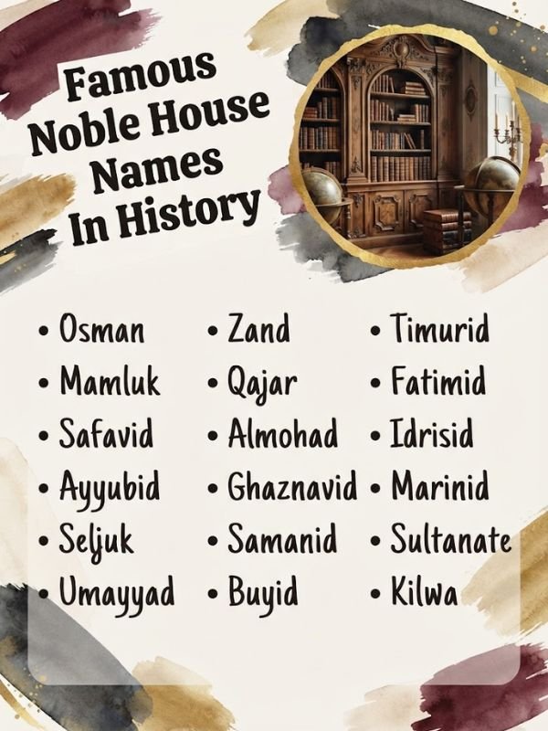 Famous Noble House Names In History