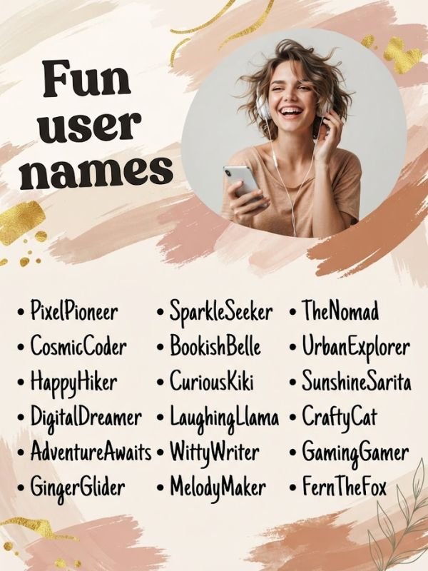 Fun usernames