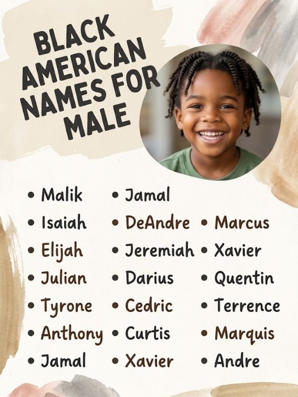Black American Names For Male