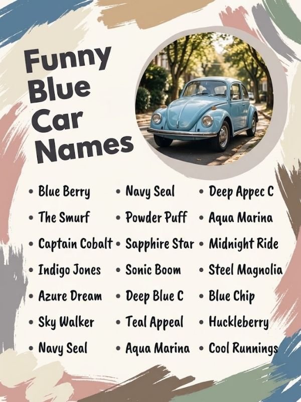 Funny Blue Car Names