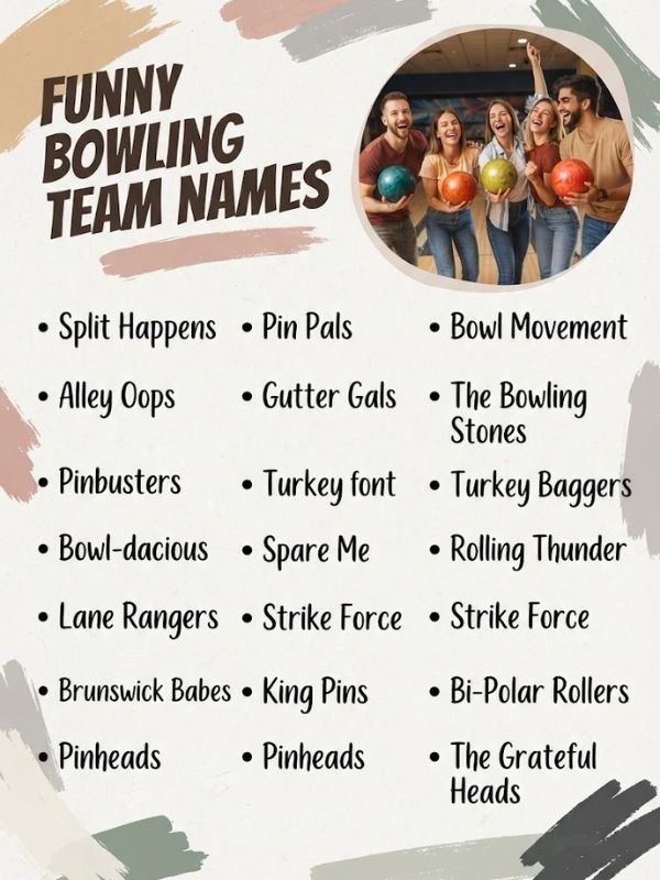 Funny Bowling Team Names