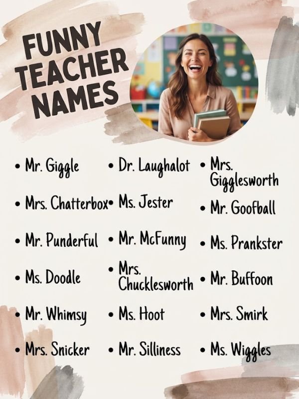Funny Teacher Names