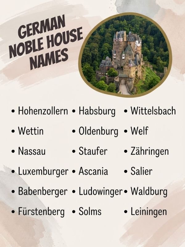 German Noble House Names