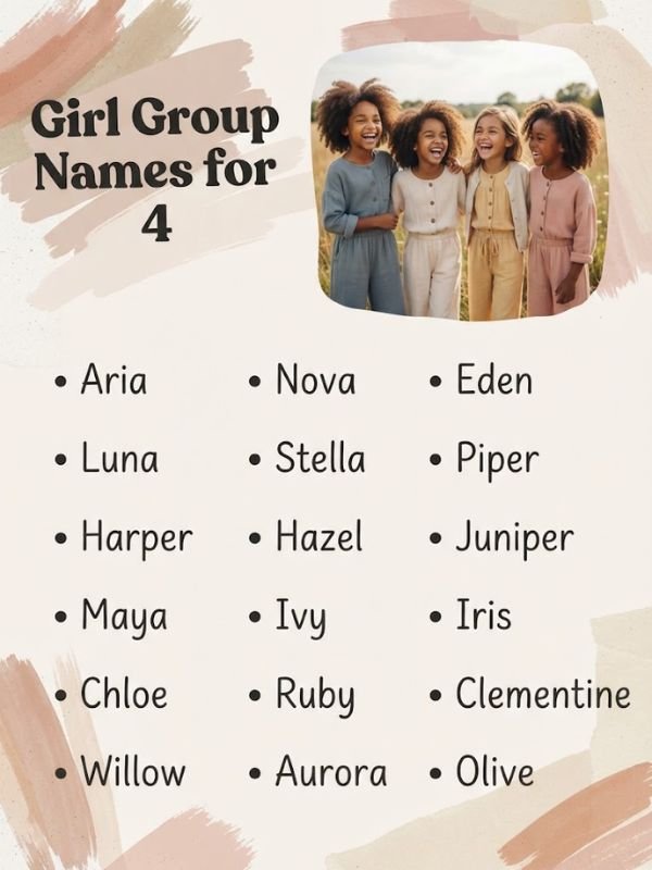 Girl Group Names for 4