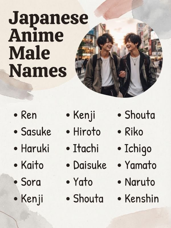 Japanese Anime Male Names