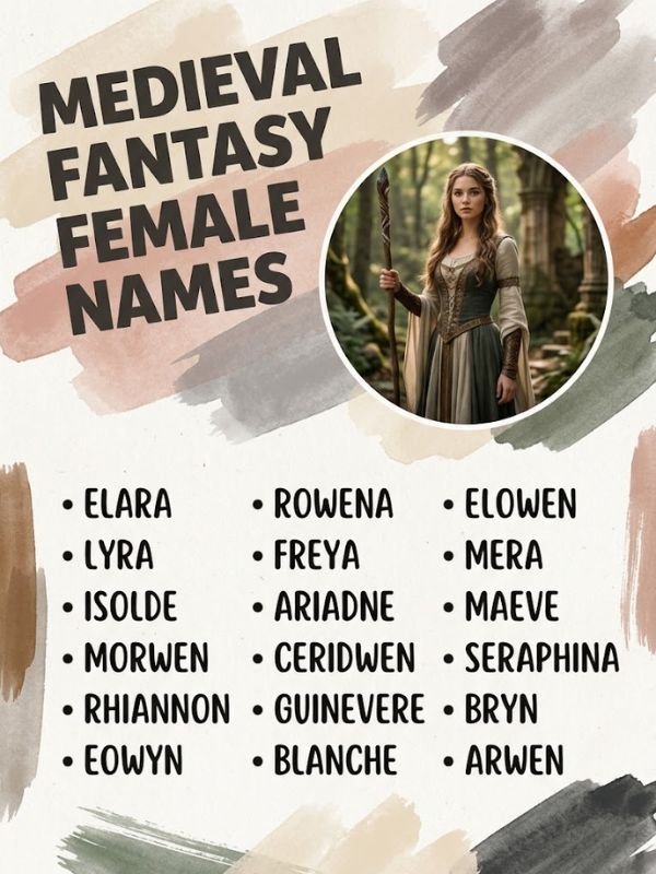 Medieval Fantasy Female Names