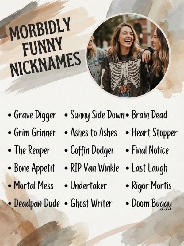 Morbidly Funny Nicknames