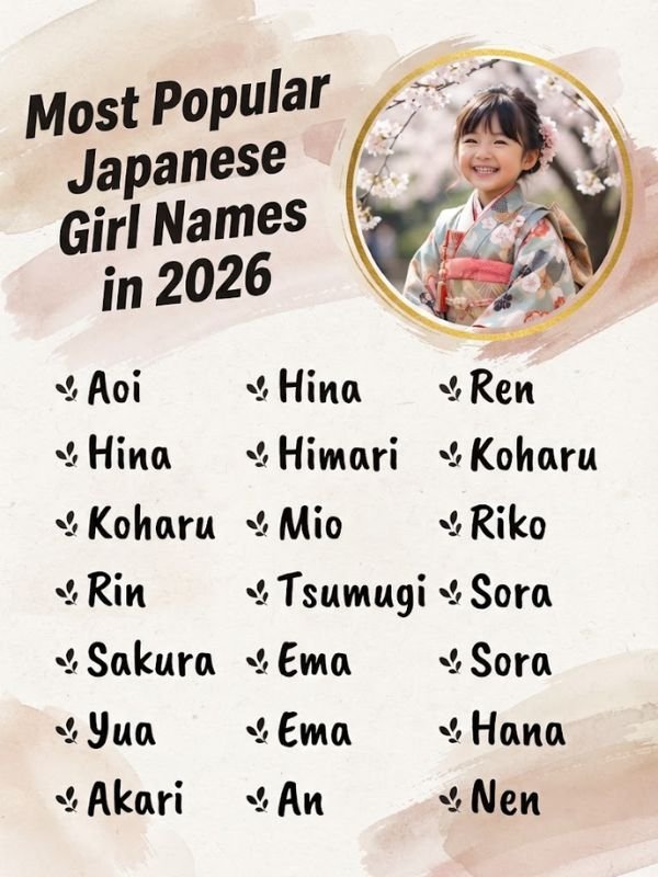 Most Popular Japanese Girl Names in 2026