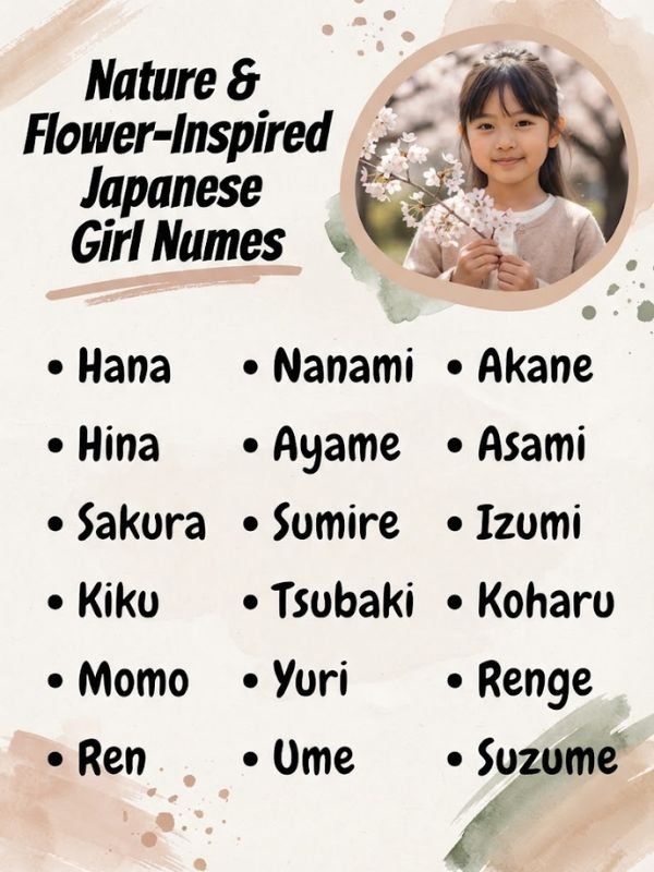 Nature & Flower-Inspired Japanese Girl Names