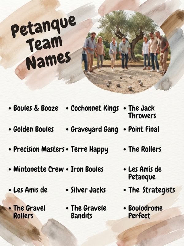 Petanque Team Names