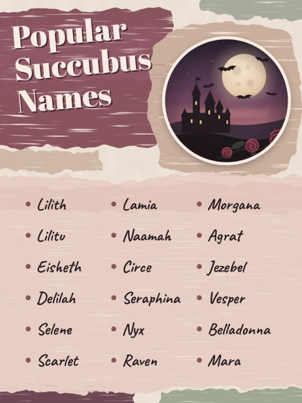 Popular Succubus Names