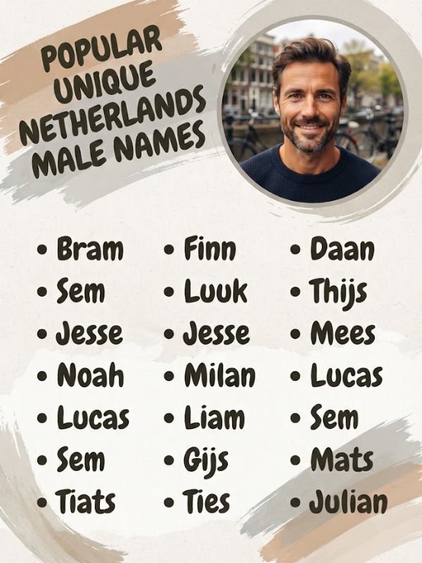 Popular Unique Netherlands Male Names