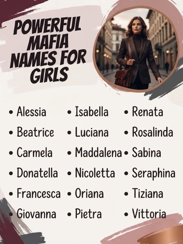 Powerful Mafia Names For Girls
