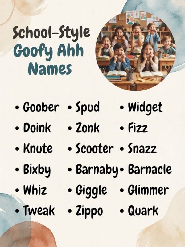 School-Style Goofy Ahh Names