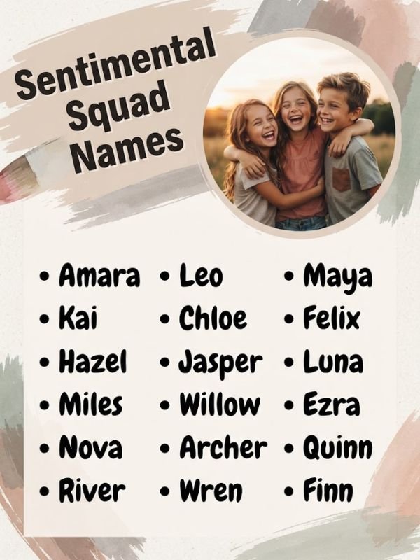 Sentimental Squad Names