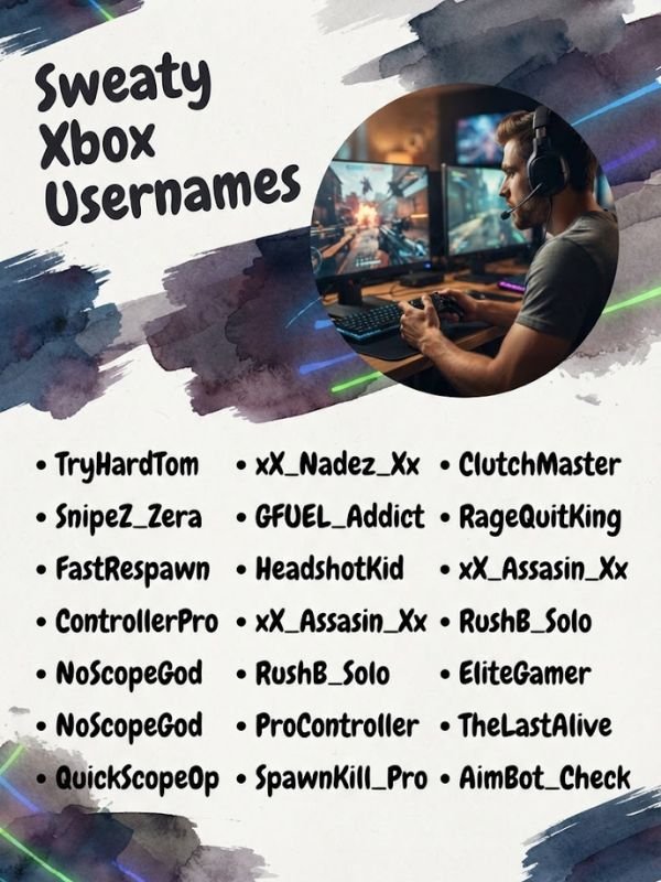 Sweaty Xbox Usernames