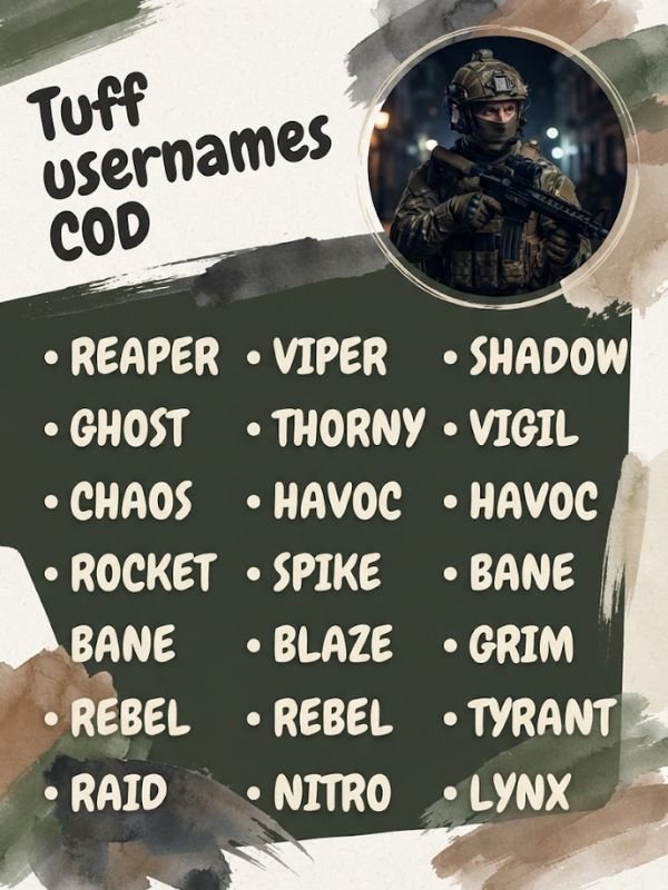 Tuff usernames COD