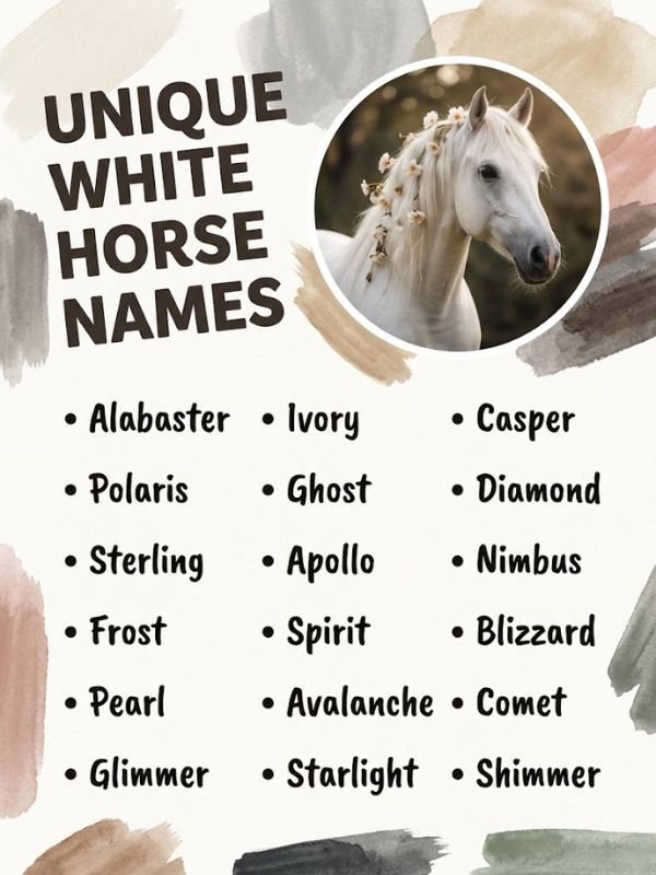 Unique White Horse Names