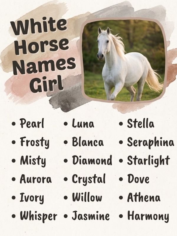 White Horse Names Girl