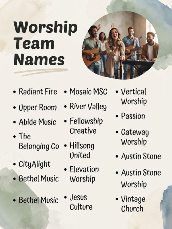 Worship Team Names