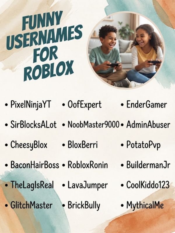 funny usernames for roblox